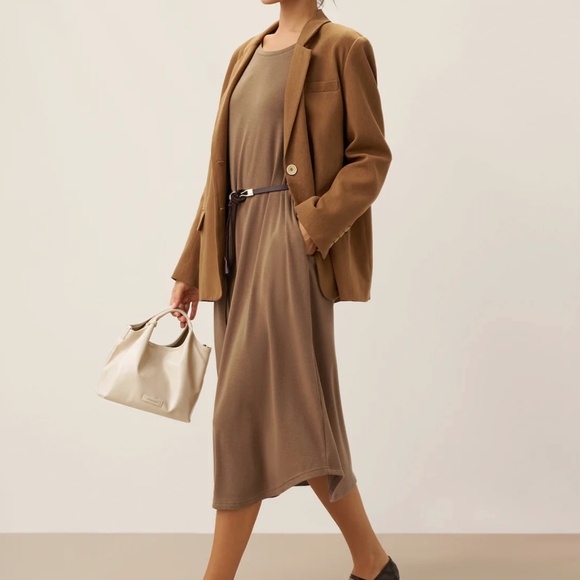 Lenzing Tencel Modal® A-Line Curved Hem Stretch Maxi Dress KAYLA - Picture 2 of 7